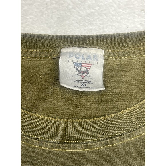 Vintage Polar Graphics Eagle Totem Nature T-Shirt Adult Size XL Distressed - Picture 3 of 8